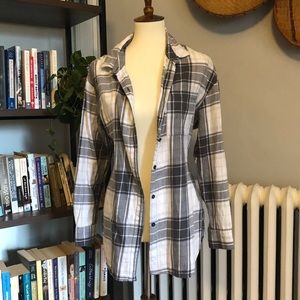 Grey & White Flannel